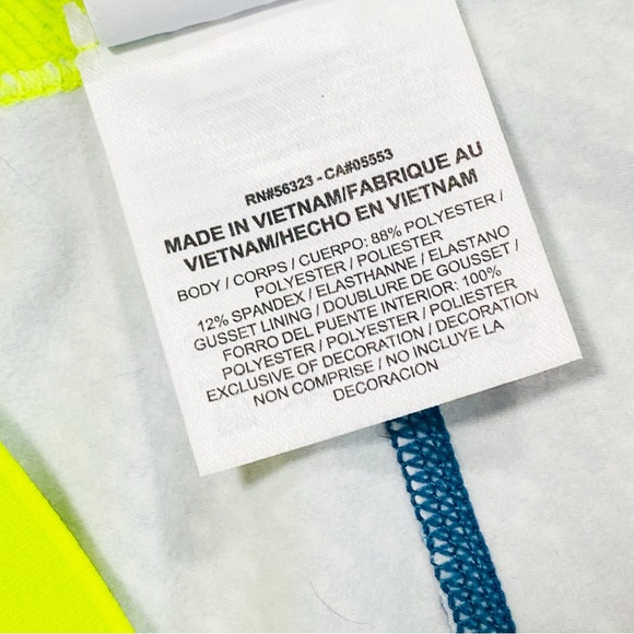 Nike Pro Womens Hyperwarm Running Athletic Tights Nordic Blue Yellow Size Large - Picture 9 of 11